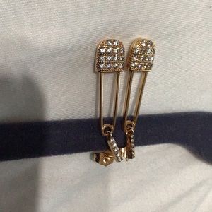 Fashion Rose tone earrings